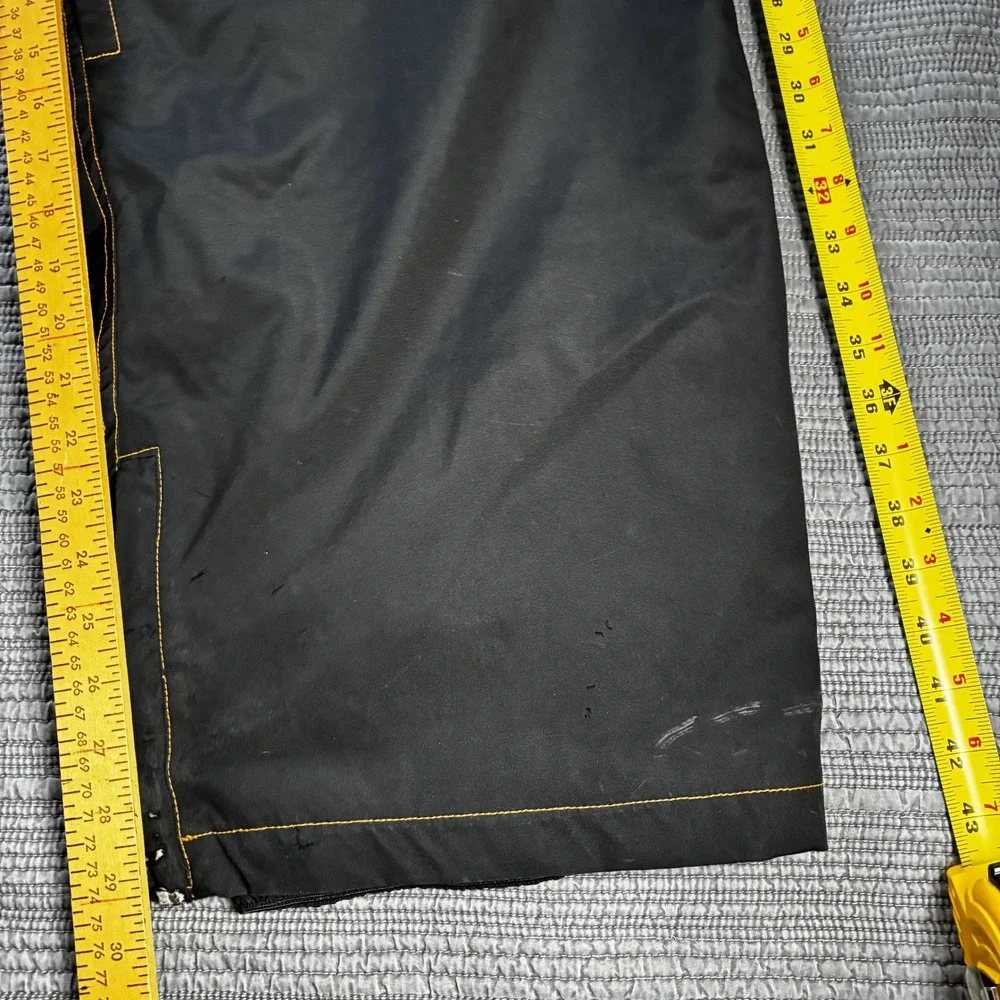 Vintage H-Street H-St Snow Pants Black Orange Stitch Baggy Skate Y2K Mens 36x30